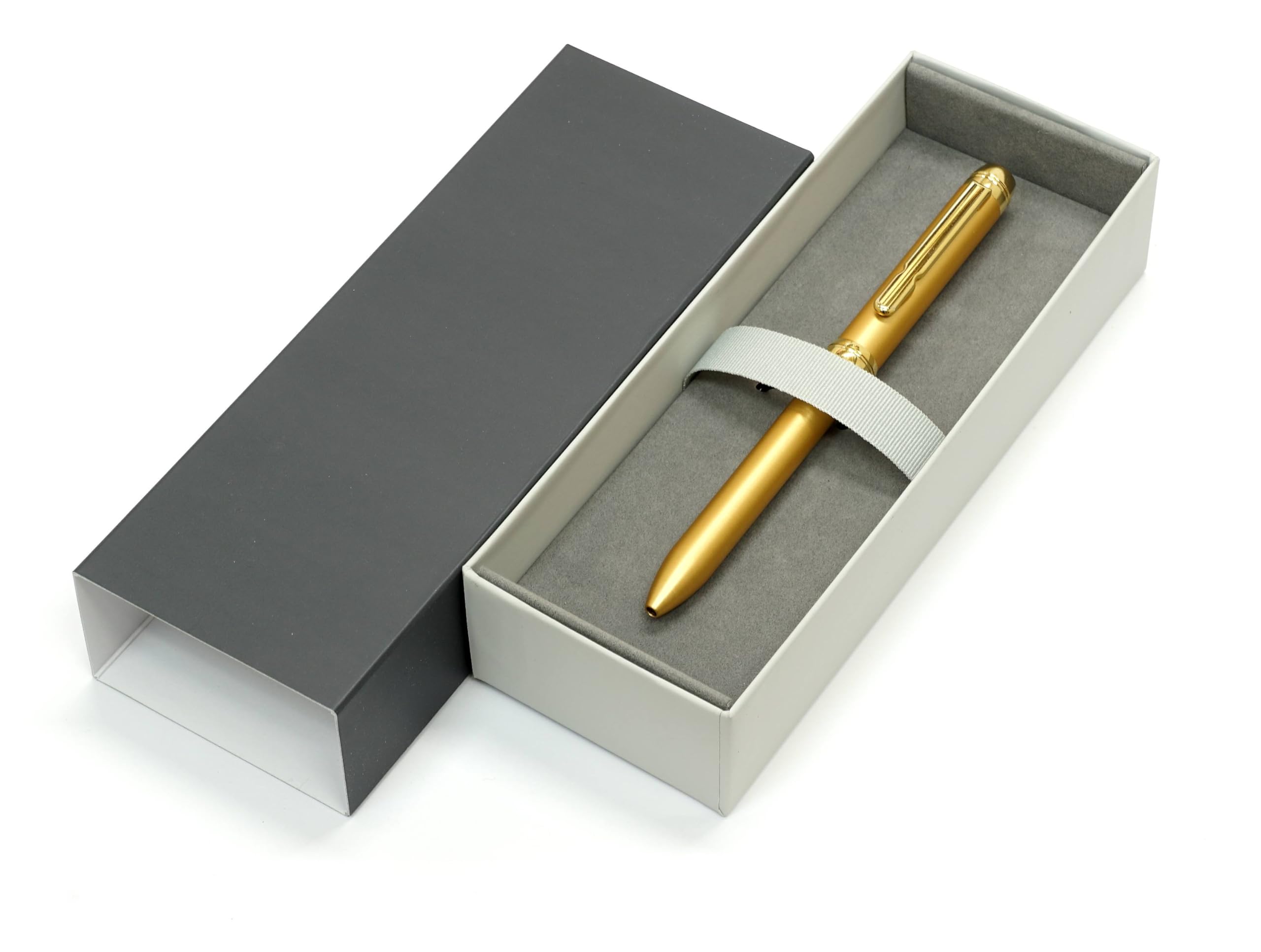 Amazon | 日本製 金属ターボ2色回転式ボールペン・カスタムゴールド